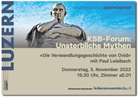 Titel Flyer KSB-Forum Unsterbliche Mythen